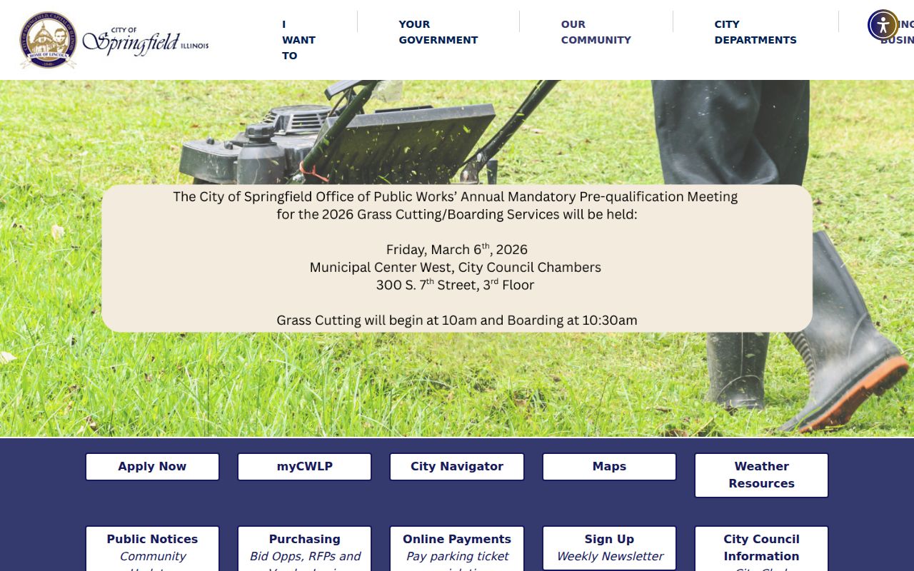 Springfield city homepage for people search records