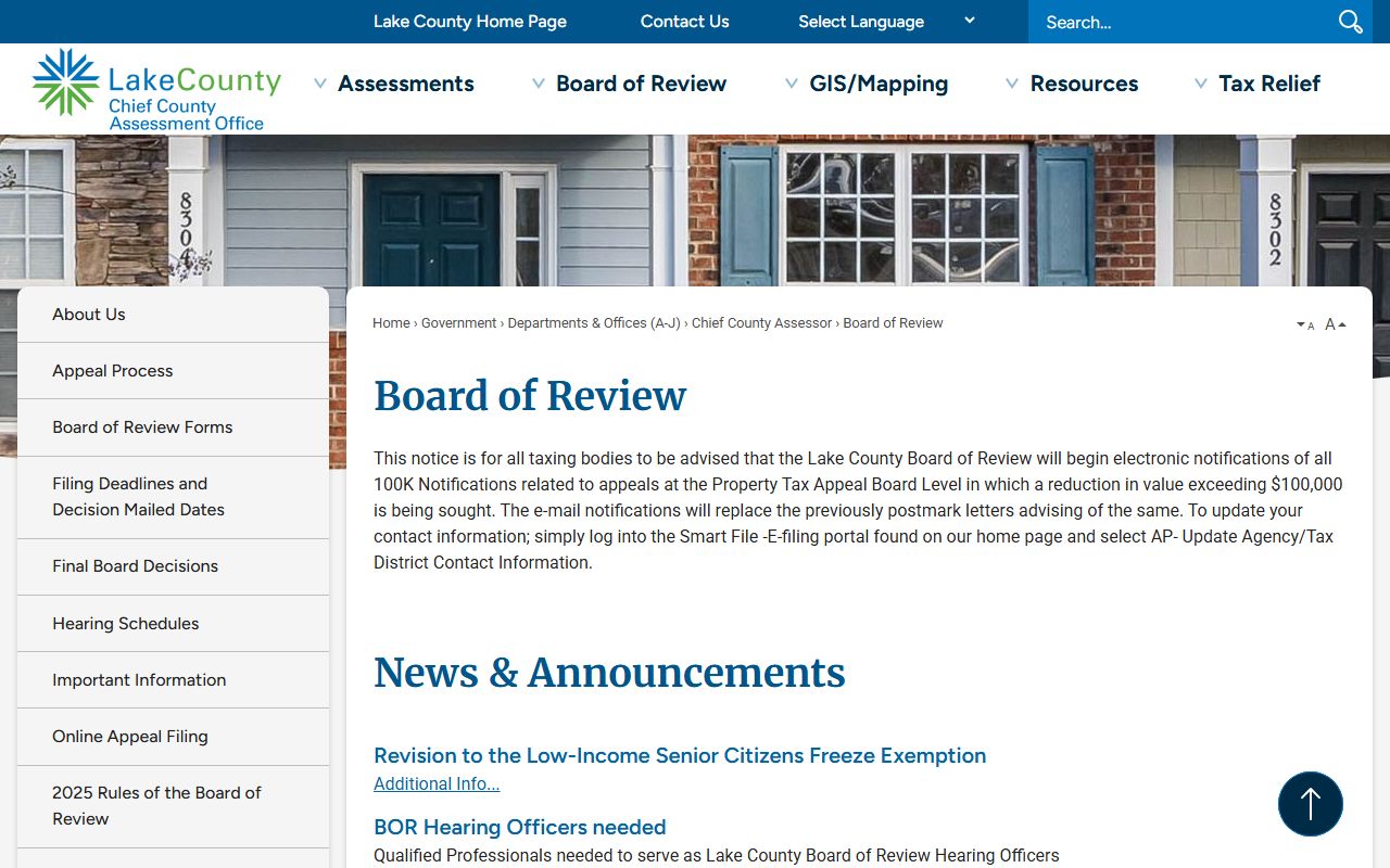 Lake County people search assessor page