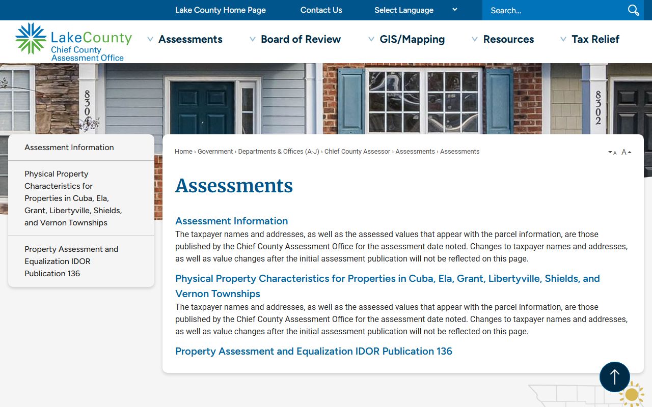 Lake County people search circuit court clerk page