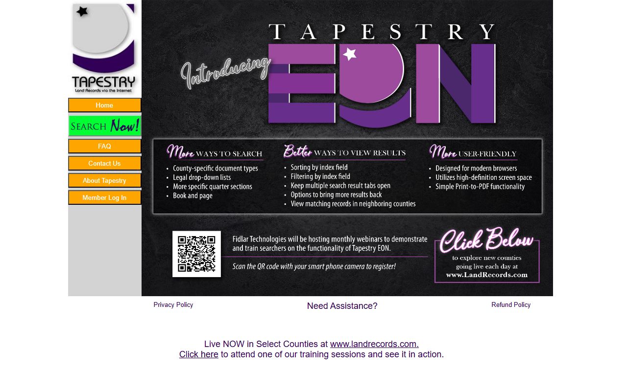 McHenry County people search land records Tapestry search portal